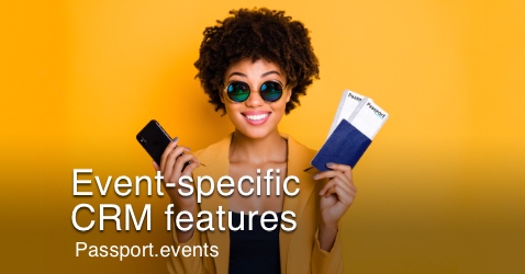 Event-specific CRM features – passport.events
