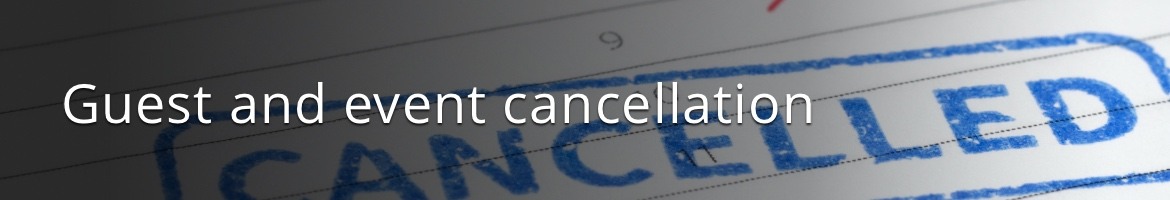 Guest and events cancellation