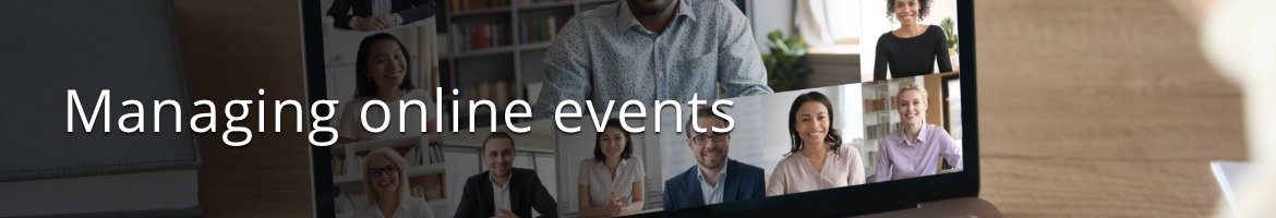 Manage online events with idloom-events