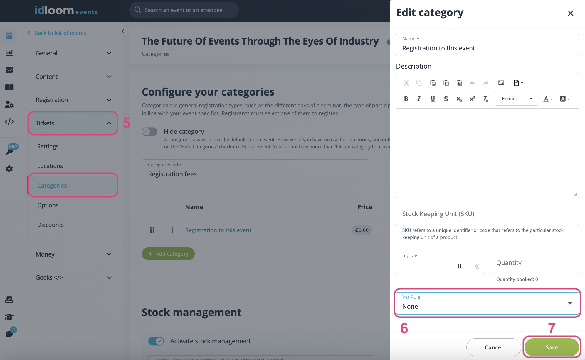 Configure your VAT per Item.