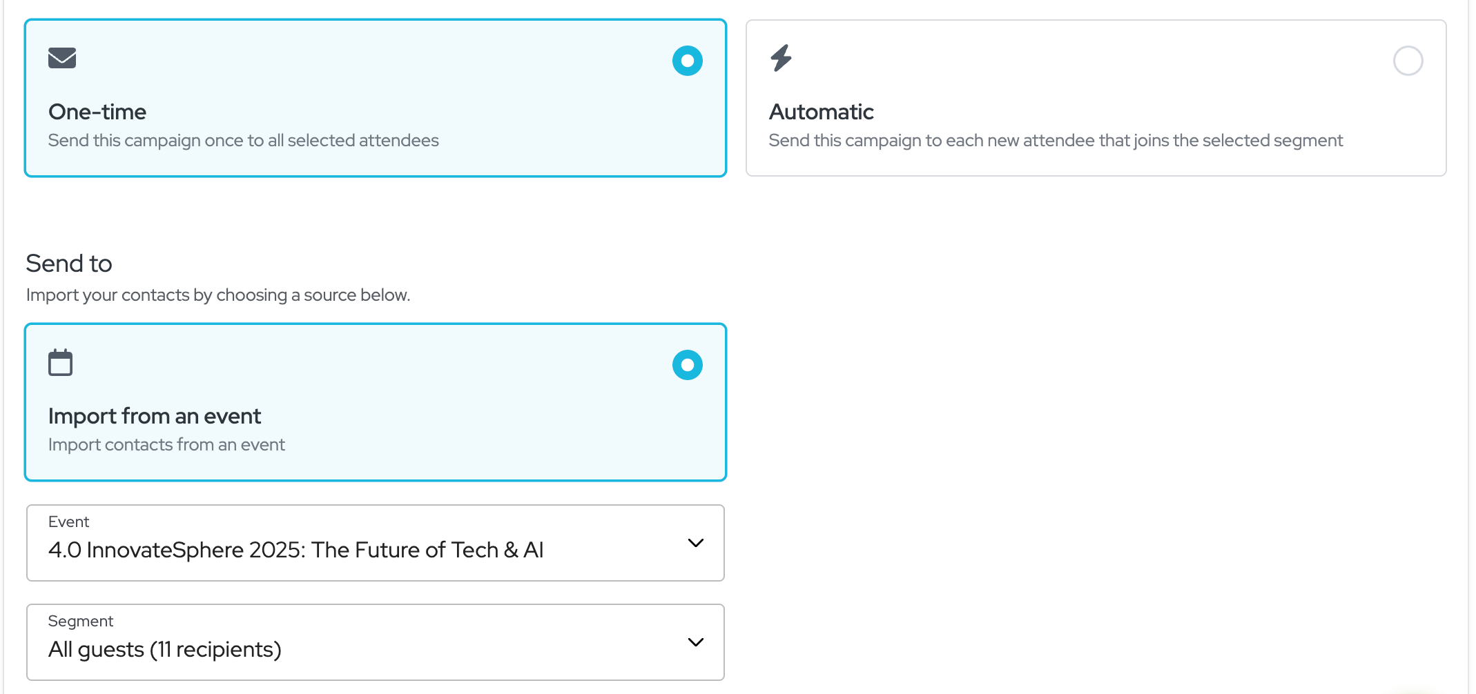 Event based campaign - event marketing