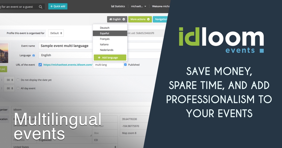 Multilingual events