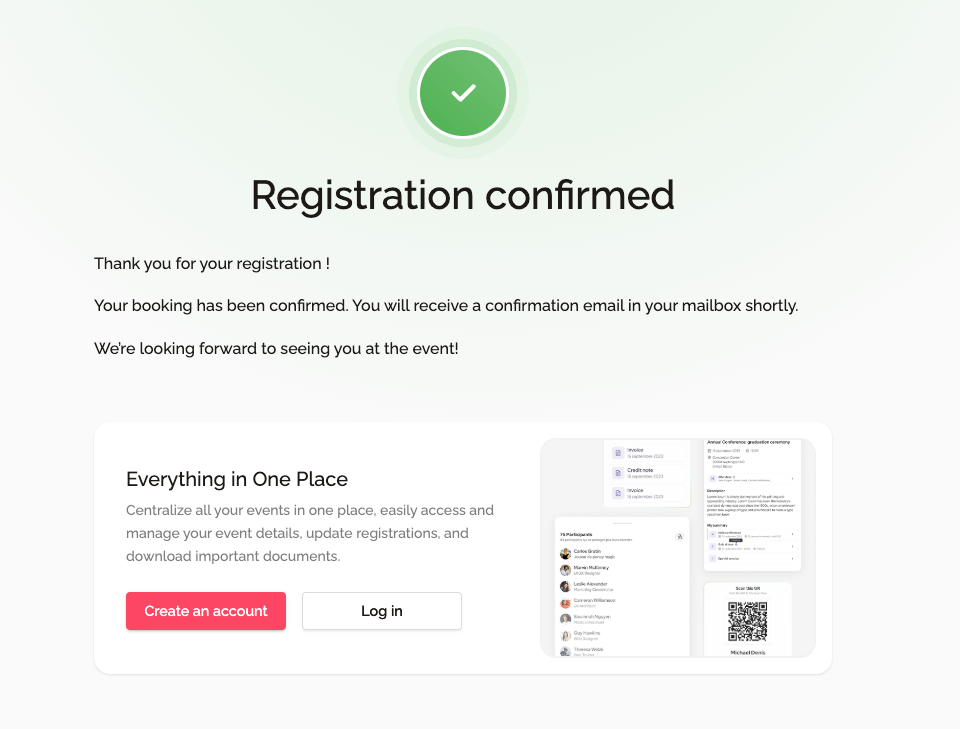 A centralized solution for attendees to manage event registrations