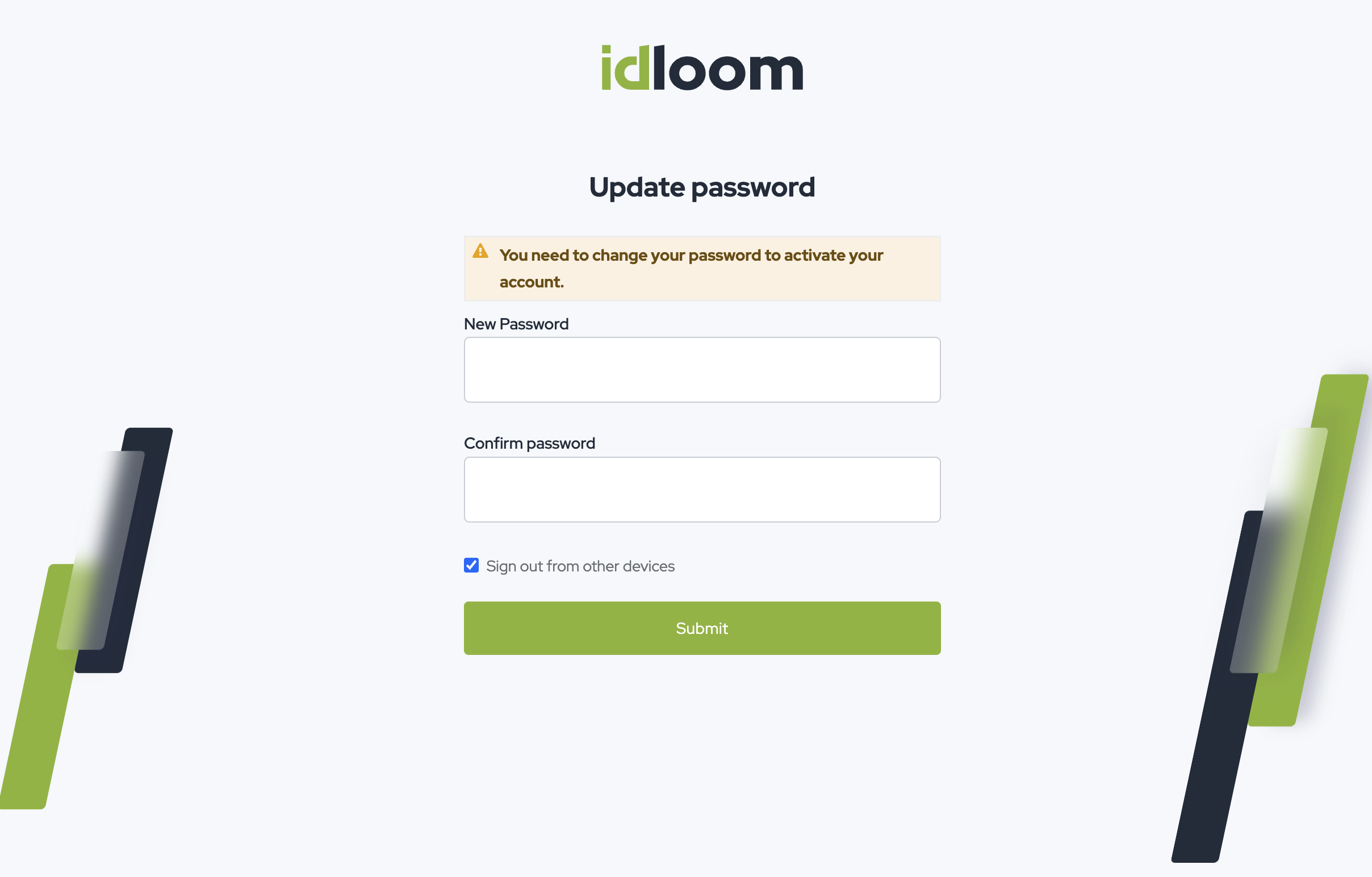 Pick a password for a new user.